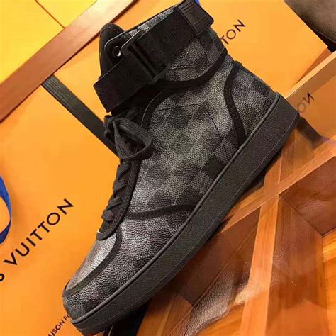 louis vuitton damier woven high shoes|louis vuitton damier canvas shoes.